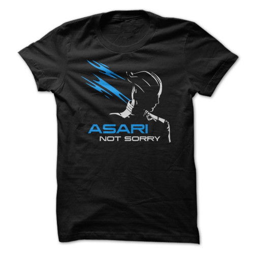 spectre-requisitions:  Asari Not Sorry | $19 Some can’t help but be Asari. :)Original design by CJ H