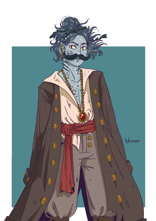 dramatic-audio: vossen-art: Argo Keene - Rogue + Water Genasi = pirate, right? I can’t fi