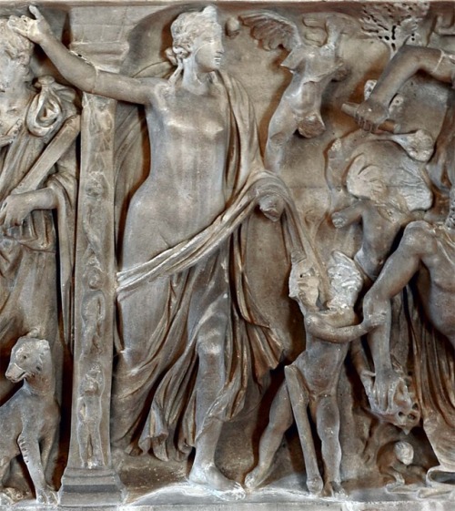 ancientrome: Sarcophagus with a myth of Aphrodite and Adonis  [x] [x]