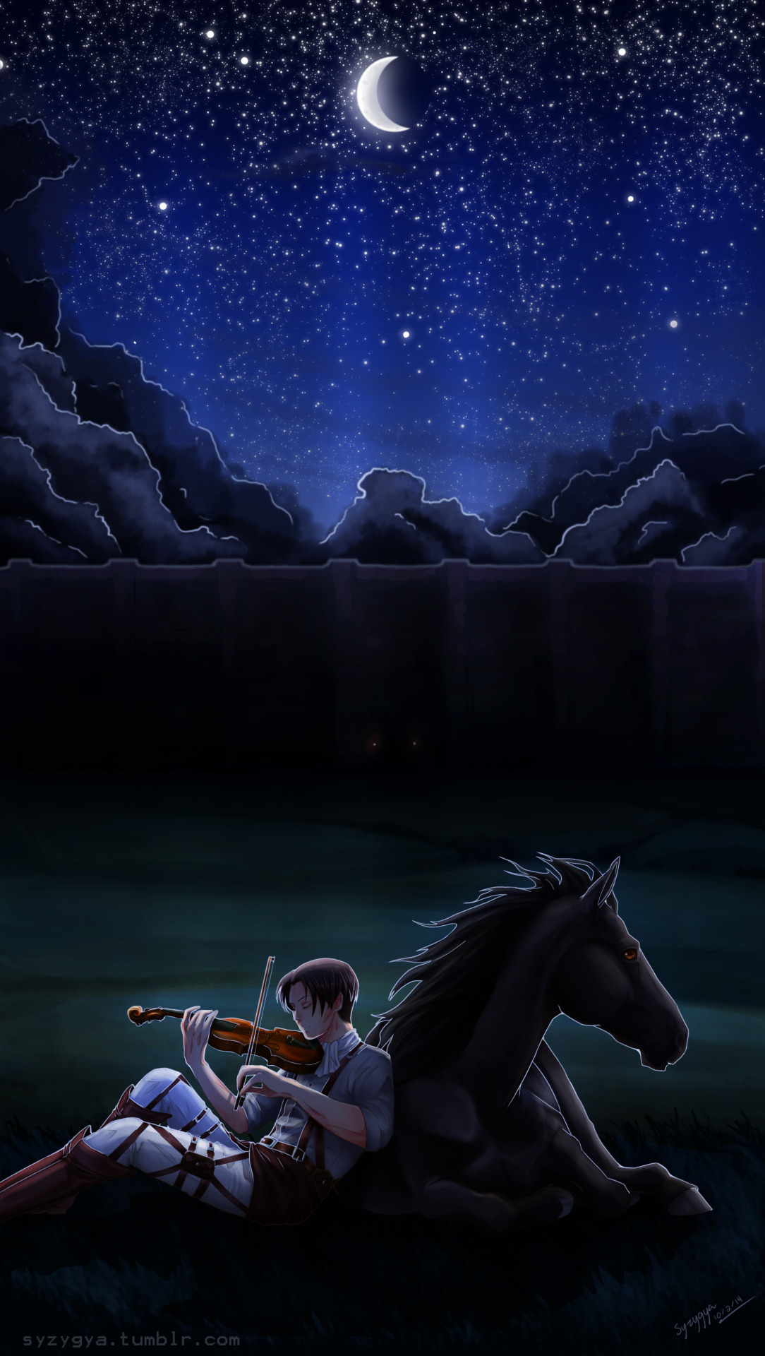 syzygya:he’s probably playing my immortal or something vaguely emo like that
