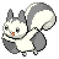 Flying-type Pachirisu based on flying squirrels and sugar gliders.Dark/Fairy Delta Misdreavus Line b