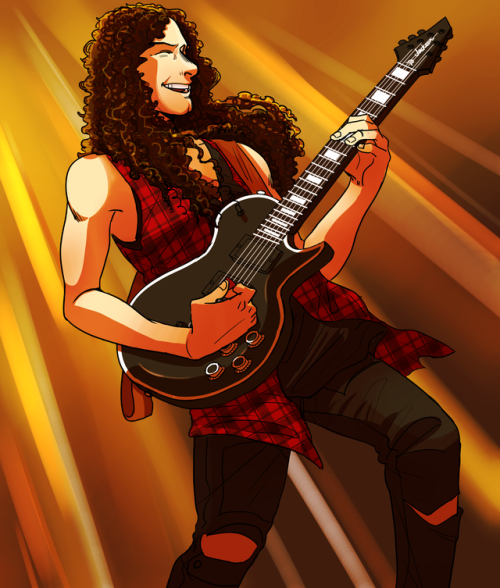 something i drew for Marty Friedman when i went to see him perform last week!