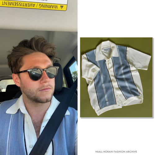 Niall on Instagram | June 13, 2021Scott Fraser Collection ‘Ripley Anzio’ Knit Shirt (£350)Worn with: