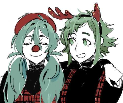 it&rsquo;s the first miku monday of christmas month happy crimmus they are in love