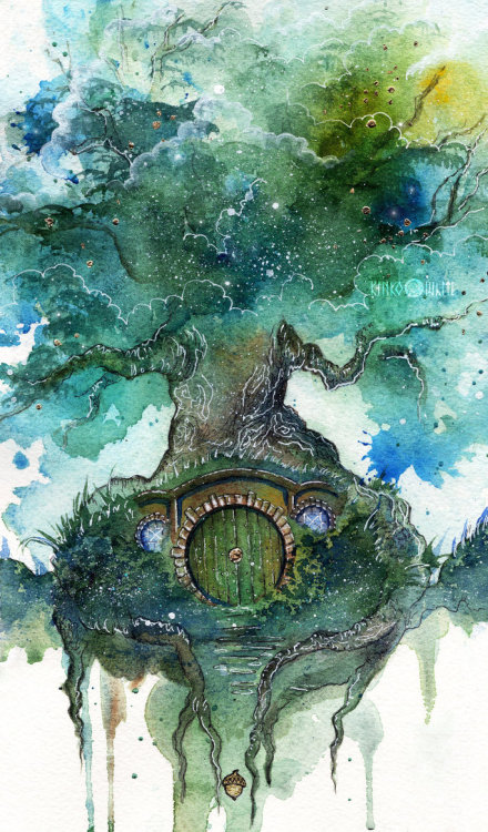 the-forest-of-the-faun: Oak Tree (by Kinko-White)