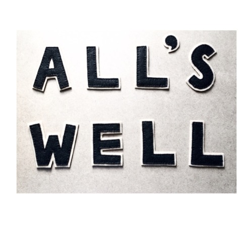 anticipatricia: For the last ever QDC theme, I lettered out the phrase ‘All’s Well’ in felt to marke