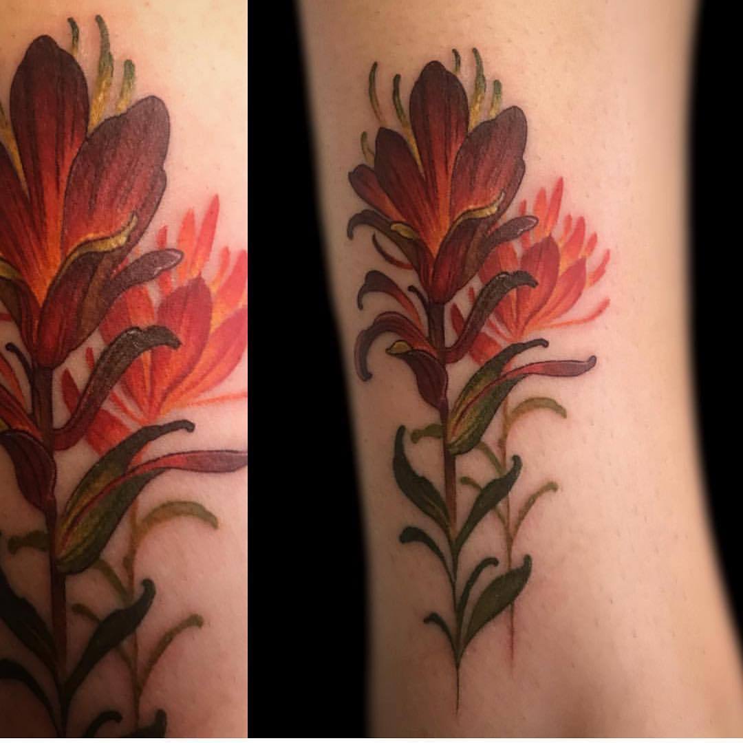 Indian Paintbrush for Uyen Thank you for making the trip I cant wait for  our next session to m in 2023  Dragon sleeve tattoos Dragon tattoo back  piece Vintage tattoo