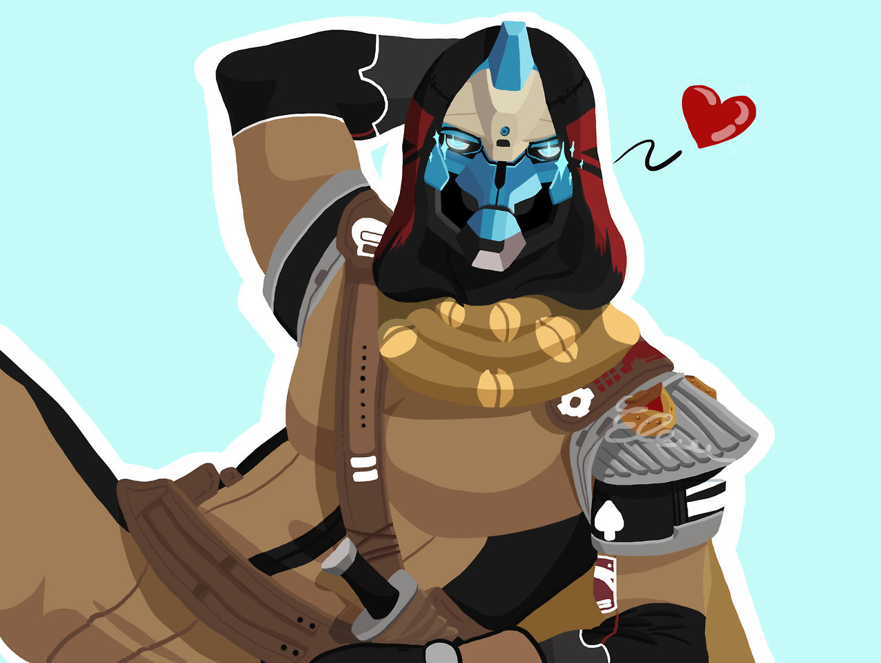 axelena: Don’t ask. I just did what my mind told me to do lol cayde-senpai  