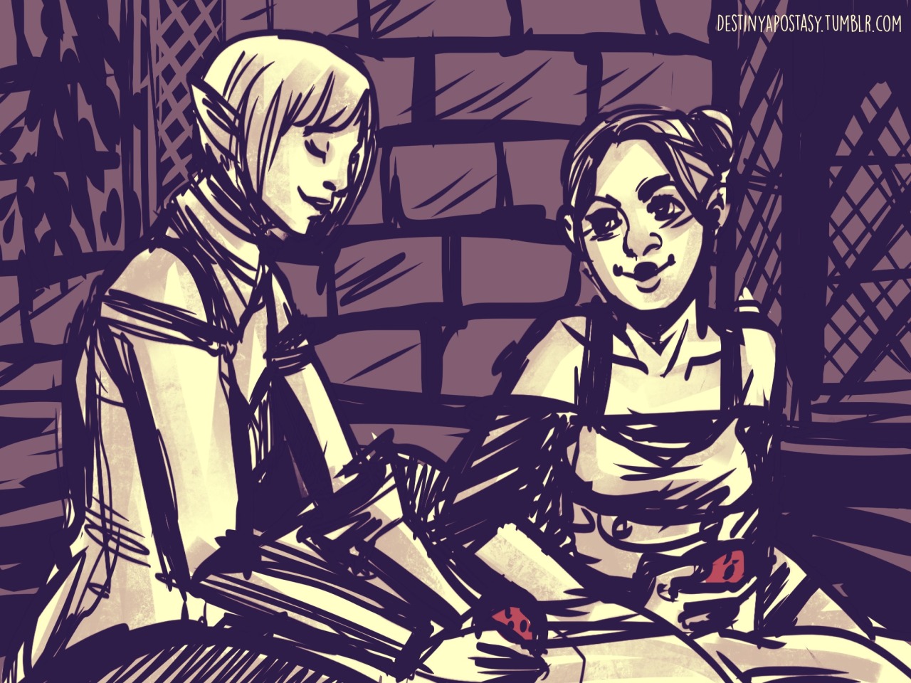 Gay For Tieflings Tsyele Said Sera And Dagna Baking Cookies How