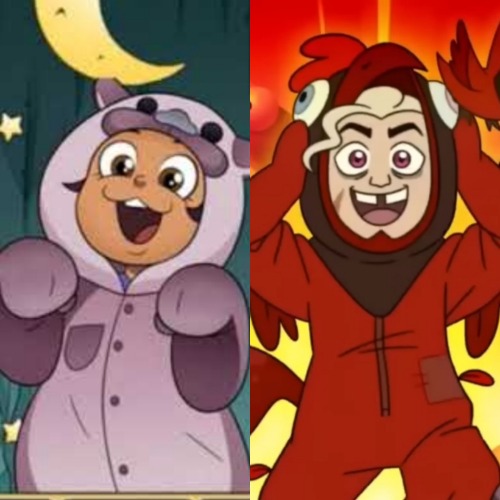 Lunter Sibling Both Love Animal Suits