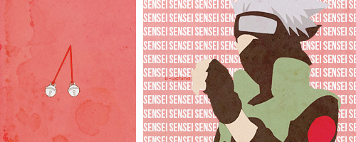 k-ushina:   ”I’m Kakashi Hatake. I have no desire to tell you my likes and dislikes… My dreams for the future… Hmm… As for my hobbies… I have lots of hobbies…” 