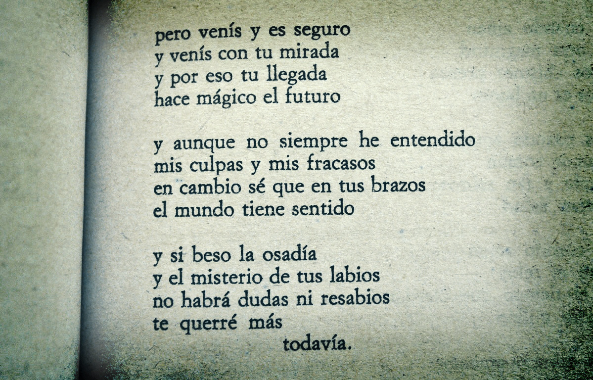 Todavía Benedetti. 