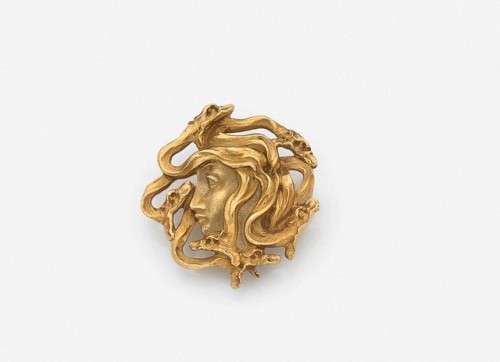 mactevirtute:“The head of Medusa”, Art Nouveau brooch (x) / “Orpheus”, diamond, gold and platinum br