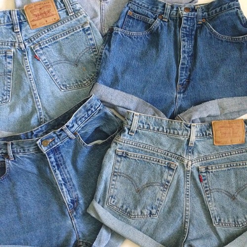 coffee–queen:  New highwaisted shorts just added to the shop! lbvintage.storenvy.com
