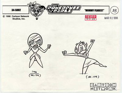 nondefender: Powerpuff Girls 102-b Mommy Fearest model sheets for Sedusa 