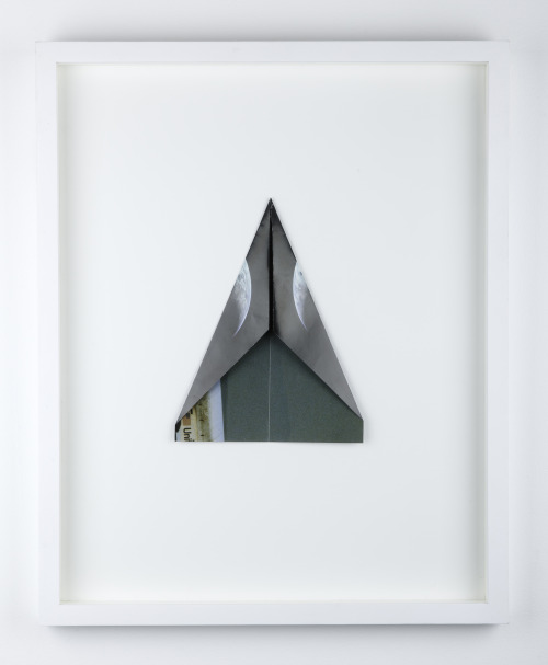 randygrskovic:  “Folding Space (Paper Planes)” | Randy Grskovic | Collage, Shadow Box (2010) This was a really fun set of work to create. I folded images of space into various stages of paper planes. At the time there was a lot of talk about the