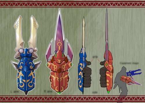 damnwyverngems: Monster Hunter Iceborne design weapon contest finalists.