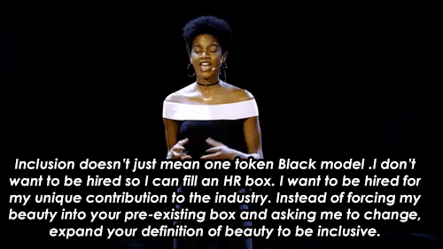 black-to-the-bones:    Model Ebonee Davis Skewers Racism In Fashion Industry In Brilliant