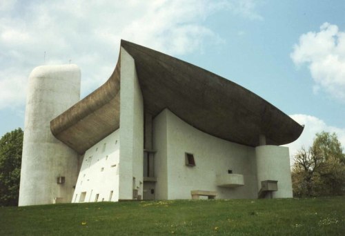 artist-corbusier: Chapel of Note-Dame-Du-Haut, 1954, Le Corbusier