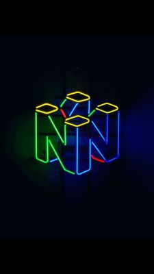 retrogamingblog: Neon N64 Sign