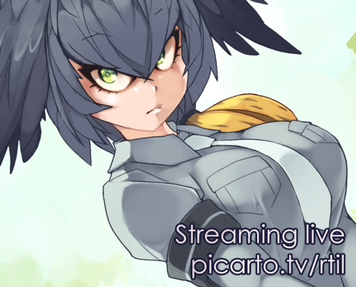 rtilrtil - painting Shoebill from Kemono Friends. tanoshii