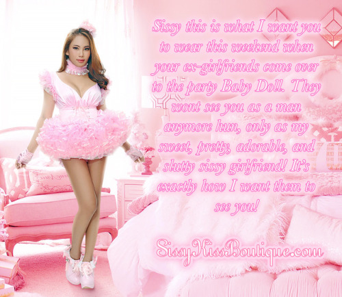 A Sissy Party Dress ❀❀❀❀You can see this in full quality Sissy Kiss,https://sissykiss.com/image/siss
