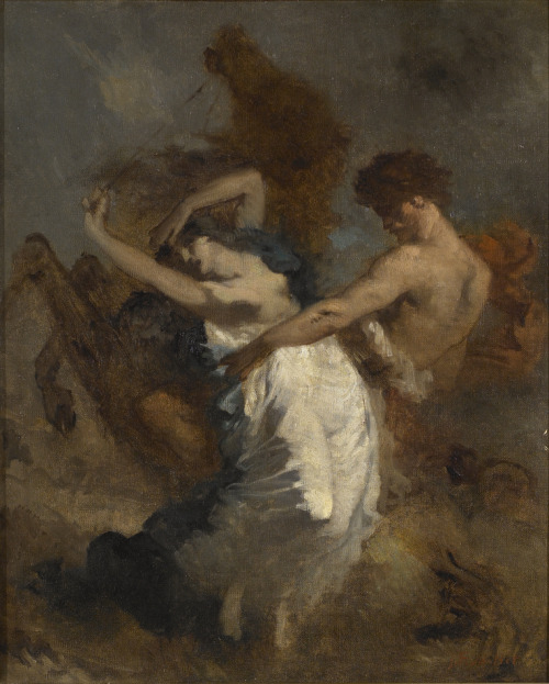 amare-habeo:Jean-François Millet (French, 1814 - 1875)Abduction of the Sabine Woman, 1844-47Oil on c