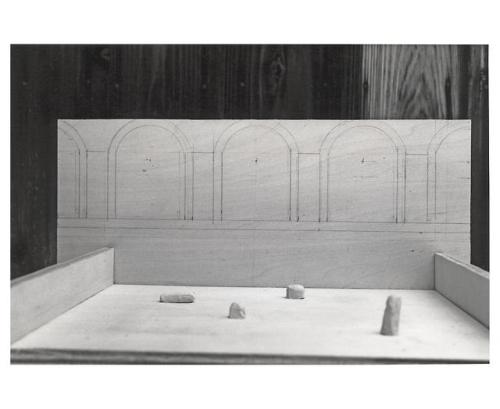 (top)Isamu Noguchi’s preparatory model for his Constellation (for Louis Kahn) for the Kimbell 