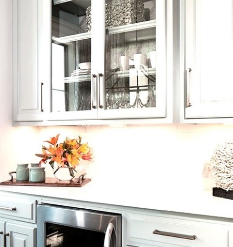Single Wall New OrleansImage Of A Mid-sized Transitional Single-wall, Medium-tone Wood Floor Home Bar