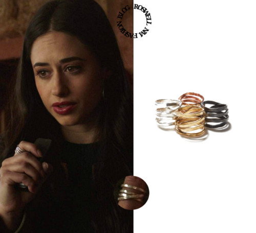  Who: Jeanine Mason as Liz OrtechoWhat: Cynthia Jones Saturn Ring - $162.00Where: 3x08 “Free Your Mi