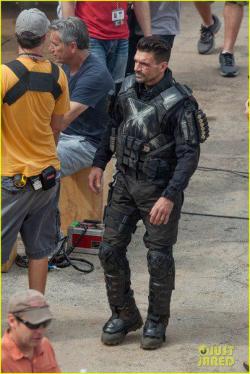 wintersendofline:  Frank Grillo on the set of Captain America: Civil War.