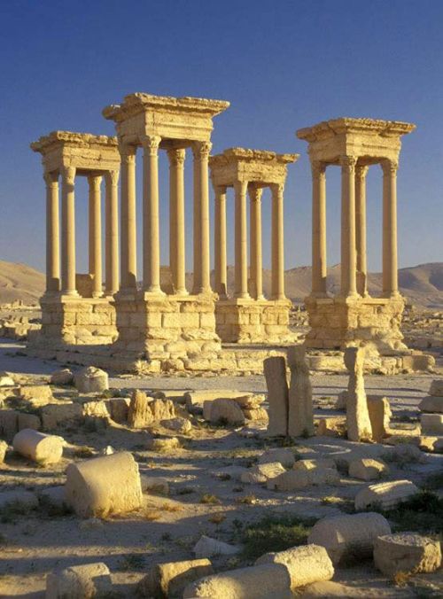 itsarthistory:Tetrapylon, Palmyra, Syria