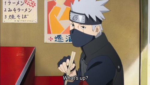Okay, So Let Me Get This Straight... Kakashi Went To Ichiraku, Sat There Then Saw Everyone Having A Discussion