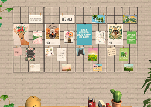 episims:Mesh Edit + Recolors of IKEA Barso Wall GridI really like this conversion of IKEA Barso wall