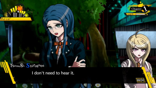 fakedrv3screenshots:Kaede: Would you rather kill Rantaro or—Tsumugi: Yes! Kill him!Kaede: I didn’t s