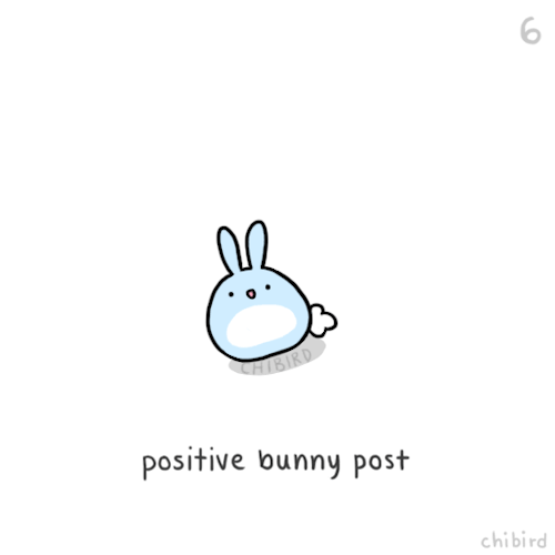 Sometimes the internet does good things, like this mindfulness bunny.Check out chibird.com/