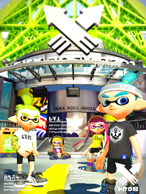 finalsmash: splatoon gear brand promotionals