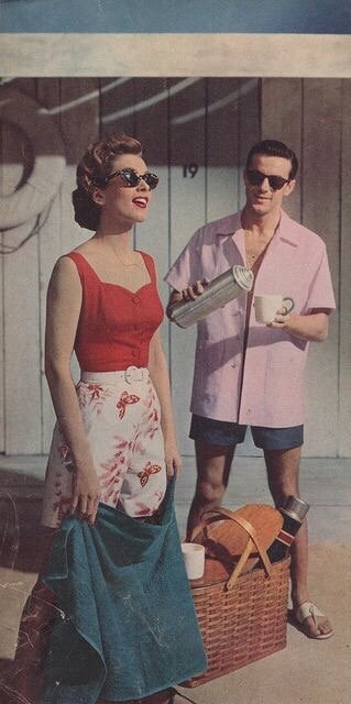 Beach ads in the 60s
