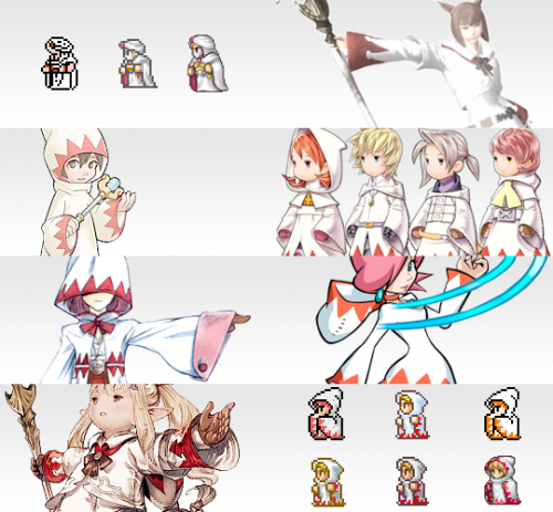 minato-minako:Final Fantasy Meme: Two Outfits→ White Mage’s Uniform