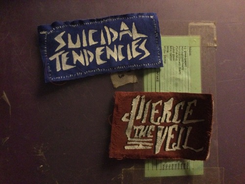 Some Patches I Made For My Extremely Mentally Unwell Friend. (whats Up Ash!!)