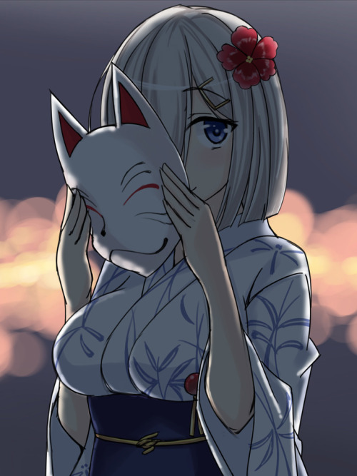 kancollegirls:  浜風が可愛すぎたねん…。 by artist もみじ 