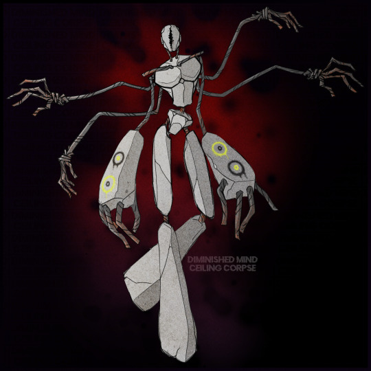 My second redesign of SCP-173, made to be less humanoid and more