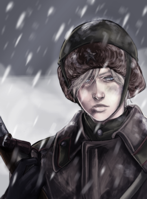 trevo4folhas:I wanted to draw Ukraine wearing a military outfit, because she is so sweet, but I stil