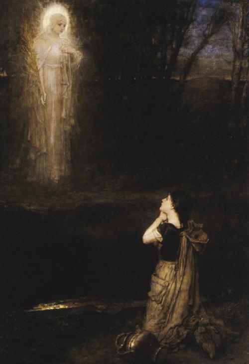 ponderful:George Henry Boughton (1833-1905), The vision at the martyr’s well