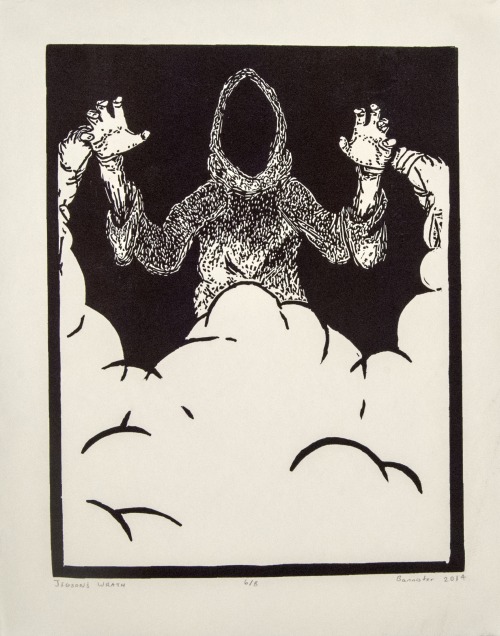 Jigson’s WrathRelief Print (Linocut)Spring 2014