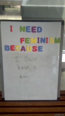 This isn’t a cheap shot at feminism,