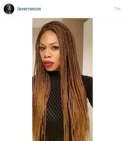 kenyagoldengirl:   wev:  Laverne Cox got braids and I am in love  Omgggggggvvg 