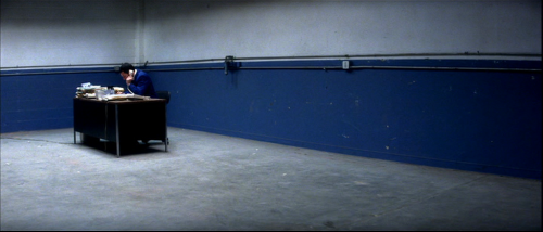 Stills from the 2002 movie Punch Drunk Love starring Adam Sandler. Music by Jon Brion. Cinematograph