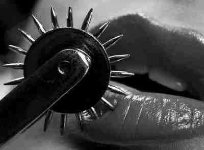 daddysdlg: The Wartenberg Wheel can be used to create all kinds of delicious sensations for a sub. Used lightly, it can tickle, while causing a sense of anticipation. With more pressure, it can cause sharp pain or break skin - so be sure to properly disin