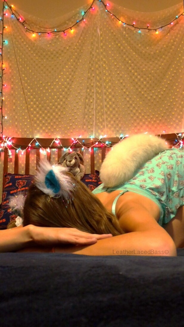 leatherlacedbass:  Little kitten nap time 🐾 Please keep caption 🐾